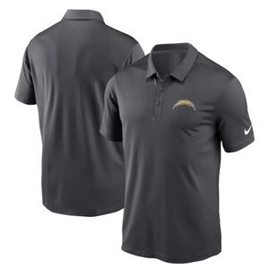 Nike Anthracite Los Angeles Chargers Franchise Performance Polo New Size Small